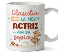 MUGFFINS Tazas Personalizadas para ACTRIZ mujer - En Español - Mejor que yo Sepia - 11 oz / 330 ml - Regalo Personalizable original y divertido