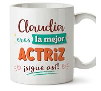 MUGFFINS Tazas Personalizadas para ACTRIZ mujer - En Español - Sigue así! - 11 oz / 330 ml - Regalo Personalizable original y divertido