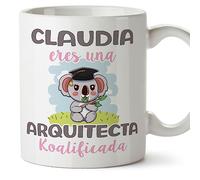 MUGFFINS Tazas Personalizadas para ARQUITECTA - En Español - Koalificados Personalizados - 11 oz / 330 ml - Regalo Personalizable original y divertido