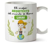 MUGFFINS Tazas Personalizadas para ARQUITECTO hombre - En Español - Eres Mejor del Mundo - 11 oz / 330 ml - Regalo Personalizable original y divertido