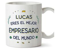 MUGFFINS Tazas Personalizadas para EMPRESARIO hombre - En Español - Mejor del Mundo - 11 oz / 330 ml - Regalo Personalizable original y divertido