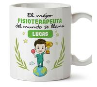 MUGFFINS Tazas Personalizadas para FISIOTERAPEUTA hombre - En Español - Eres Mejor del Mundo - 11 oz / 330 ml - Regalo Personalizable original y divertido