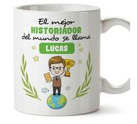 MUGFFINS Tazas Personalizadas para HISTORIADOR hombre - En Español - Eres Mejor del Mundo - 11 oz / 330 ml - Regalo Personalizable original y divertido