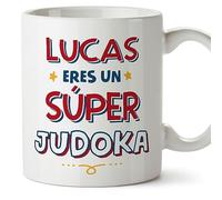 MUGFFINS Tazas Personalizadas para JUDOKA hombre - En Español - Eres Súper - 11 oz / 330 ml - Regalo Personalizable original y divertido