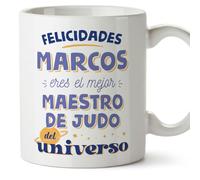 MUGFFINS Tazas Personalizadas para MAESTRO DE JUDO hombre - En Español - Mejor del universo - 11 oz / 330 ml - Regalo Personalizable original y divertido