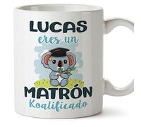 MUGFFINS Tazas Personalizadas para MATRONA - En Español - Koalificados Personalizados - 11 oz / 330 ml - Regalo Personalizable original y divertido