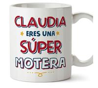MUGFFINS Tazas Personalizadas para MOTERA mujer - En Español - Eres Súper - 11 oz / 330 ml - Regalo Personalizable original y divertido