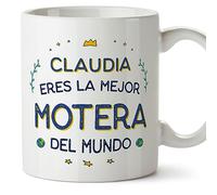 MUGFFINS Tazas Personalizadas para MOTERA mujer - En Español - Mejor del Mundo - 11 oz / 330 ml - Regalo Personalizable original y divertido