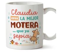 MUGFFINS Tazas Personalizadas para MOTERA mujer - En Español - Mejor que yo Sepia - 11 oz / 330 ml - Regalo Personalizable original y divertido