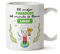 MUGFFINS Tazas Personalizadas para PANADERO hombre - En Español - Eres Mejor del Mundo - 11 oz / 330 ml - Regalo Personalizable original y divertido