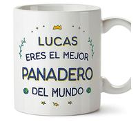 MUGFFINS Tazas Personalizadas para PANADERO hombre - En Español - Mejor del Mundo - 11 oz / 330 ml - Regalo Personalizable original y divertido