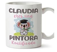 MUGFFINS Tazas Personalizadas para PINTORA - En Español - Koalificados Personalizados - 11 oz / 330 ml - Regalo Personalizable original y divertido