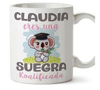 MUGFFINS Tazas Personalizadas para SUEGRA - En Español - Koalificados Personalizados - 11 oz / 330 ml - Regalo personalizable original y divertido