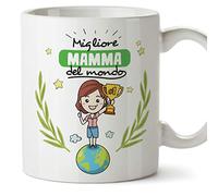MUGFFINS Tazza Mamma - Migliore Mamma del Mondo - Tazza Originale in Ceramica Idea Regalo Festa Della Mamma