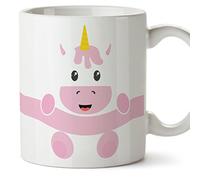 MUGFFINS Unicornio Tazas Originales de Desayuno - Animales Graciosos Ideas para Regalos - Cerámica 350 ml