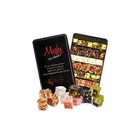 Mughe Gourmet Caja de regalo de delicias turcas gourmet surtidas Delicia turca de Pistacho, naranja, avellana y almendra - 650gr/1.43lbs - Halal y vegetariano - Regalos perfectos para cumpleaños y más