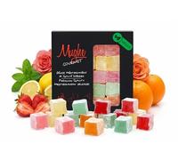 Mughe Gourmet Turkish Delight original, 200g Caja de Delicias Turcas de Frutas en Cartón con Vista Vertical, VEGANO sin Gluten