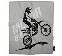 Mugod Manta de moto para motocross Active Championship Jump casco de motocicleta Racer suave y acogedor manta de franela cálida manta decorativa para bebé bebé bebé bebé Swaddle perro gato 30 x 40 pulgadas