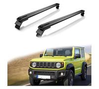 MUGONGWEI Baca Coche Coche,para Suzuki JIMNY 2019-2024 Portaequipajes Barra Rieles Cruzados Techo Transversales,para portabicicletas,Soporte para esquís