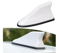 MUGONGWEI Coche Antena Aleta Tiburon, para Kia Stonic 2017 2018 2019 2020 2021 2022 2023 2024 Coche Techo Superior Am/FM Radio Antena Aleta de tiburón,White