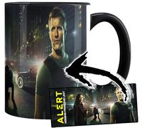 MUGSVILLE Alert Missing Persons Unit Scott Caan Dania Ramirez Taza Interior y Asa Negra Ceramica Mug