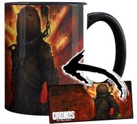 MUGSVILLE Cronos The New Dawn Taza Interior y Asa Negra Ceramica Mug