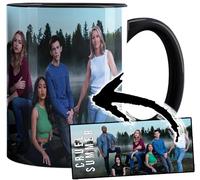 MUGSVILLE Cruel Summer Taza Interior y Asa Negra Ceramica Mug