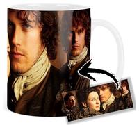 MUGSVILLE Outlander Sam Heughan Caitriona Balfe D Taza Ceramica Mug