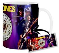 MUGSVILLE Ramones Joey Ramone Johnny Dee Dee Marky Hey Ho Let's Go Taza Ceramica Mug