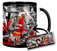 MUGSVILLE Reservoir Dogs Quentin Tarantino Taza Interior y Asa Negra Ceramica Mug