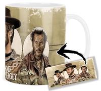 MUGSVILLE The Good The Bad And The Ugly Clint Eastwood Eli Wallach Lee Van Cleef Taza Ceramica Mug