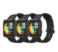 Mugust 3 Piezas Correa para Xiaomi Mi Watch Lite/Redmi Watch Lite Pulseras,Silicona Coloridos Recambio Pulseras de Repuesto para Redmi Watch/Xiaomi Mi Watch Lite(Negro/Negro/Negro)