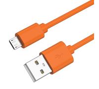 Mugust Cable de carga micro USB para JBL Flip 4 3 2, Charge 3 2Plus, Pulse 2 3, Clip, Clip Plus, Xtreme, JBL Go 2, cable de carga para altavoz Bluetooth, 1 m (naranja)