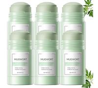 Mugwort - Mascarilla para eliminar el acné y reducir los puntos negros. Máscaras para eliminar el acné y limpiar los poros profundos, controla el aceite y equilibrar el aceite de la piel (6 unidades)