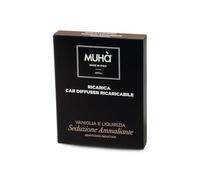 MUHA' - Ambientador de coche de recarga, vainilla y regaliz | Liberación de Perfume Gradual