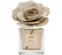 MUHA' Ambientador Rosa Diffuser, fragancia dulce leche, difusor de ambiente con rosa de madera de abedul, formato de 100 ml