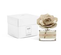 MUHA' Ambientador Rosa Diffuser, fragancia dulce leche, difusor de ambiente con rosa de madera de abedul, formato de 50 ml