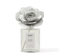MUHA' | Difusor de Fragancia para ambientes Rosa Diffuser, Fragancia Fior di Cotone, Difusor de Ambiente con Rosa de Madera de Abedul, Formato de 200 ml