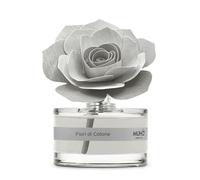 MUHA' | Difusor de fragancia para ambientes Rosa Diffuser, Fragancia Fiori di Cotone, Difusor de Ambiente con Rosa de Madera de Abedul, Formato de 50 ml