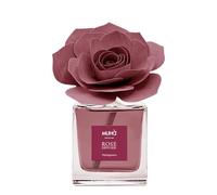 MUHA' | Difusor de Fragancia para ambientes Rosa Diffuser, Fragancia MELOGRANO, Difusor de Ambiente con Rosa de Madera de Abedul, Formato de 100 ml