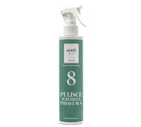 MUHA' | Spray multiusos, limpia higieniza, perfuma cualquier ambiente, anula los olores, fragancia almizcle chipriato, formato de 200 ml