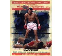 Muhammad Ali James Paterson (Knockout) 60 x 80 cm Lienzo impresión, Multicolor
