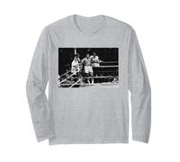 Muhammad Ali Vs Leon Spinks II Batalla de Boxeo de Nueva Orleans Manga Larga