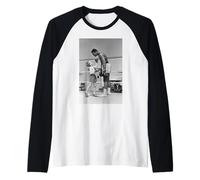 Muhammad Ali vs Niño mientras entrenaba en Londres 1963 Boxeo Camiseta Manga Raglan