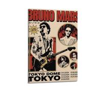 MUHDENG Póster artístico Bruno Mars para decoración de habitación, para dormitorio, sala de estar, paredes, póster estético de 60 x 90 cm, estilo marco