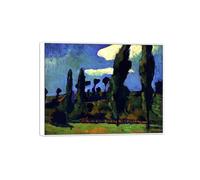 MUHJDYC André Derain Famosa Arte Pintura-Cuadros sobre Lienzo-Marco Blanco Decoracion Salon-Reproducción(paisaje cerca de Chatou) 70x90cm