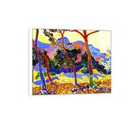 MUHJDYC André Derain Famosa Arte Pintura-Cuadros sobre Lienzo-Marco Blanco Decoracion Salon-Reproducción(árboles) 50x60cm