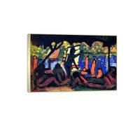 MUHJDYC André Derain Famosa Arte Pintura-Cuadros sobre Lienzo-Marco Plateado Decoracion Salon-Reproducción(Después) 80x120cm