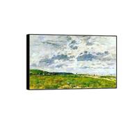 MUHJDYC Cuadro de Paisaje-dunas-Impresión en Lienzo-Moderno Arte Marco Negro Decoración Salón Hogar 60x95cm-23x37in