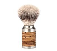 Mühle Shaving – Brocha de afeitar Rocca 091M95, tejón, acero inoxidable, corteza de abedul – 100 g